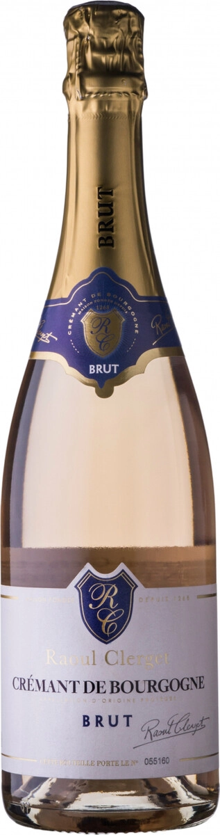 Игристое вино Raoul Clerget, Cremant de Bourgogne AOP Brut Rose