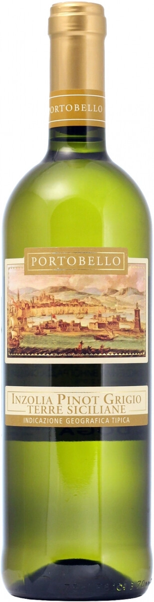 Вино Vinispa, "Portobello" Inzolia-Pinot Grigio, Terre Siciliane IGT