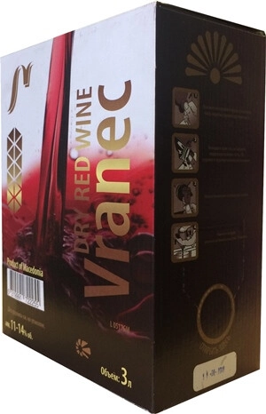Вино Tikves, Vranec, bag-in-box