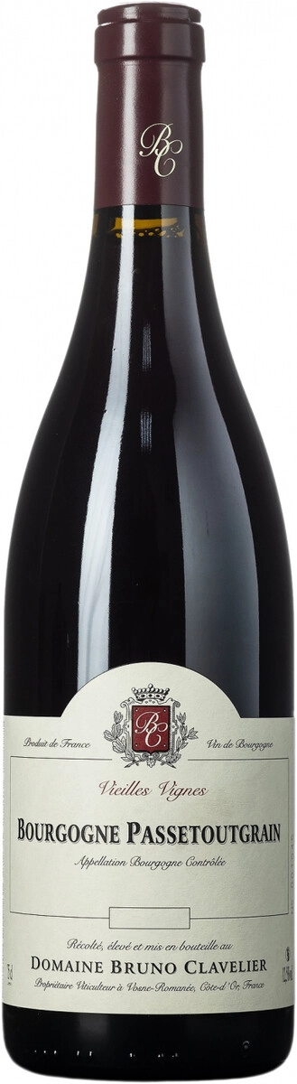 Вино Domaine Bruno Clavelier, Bourgogne Passetoutgrain "Vieilles Vignes" AOC