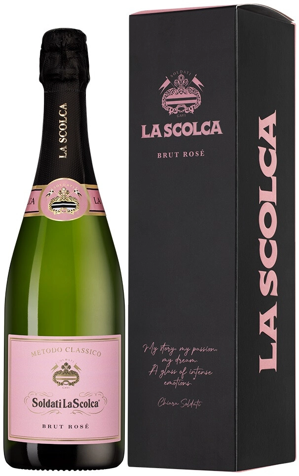 Игристое вино "Soldati La Scolca" Brut Rose