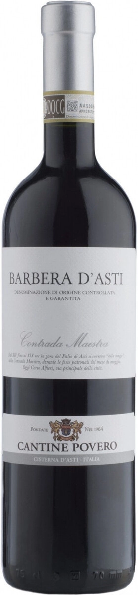 Вино Cantine Povero, Barbera d'Asti "Contrada Maestra" DOCG