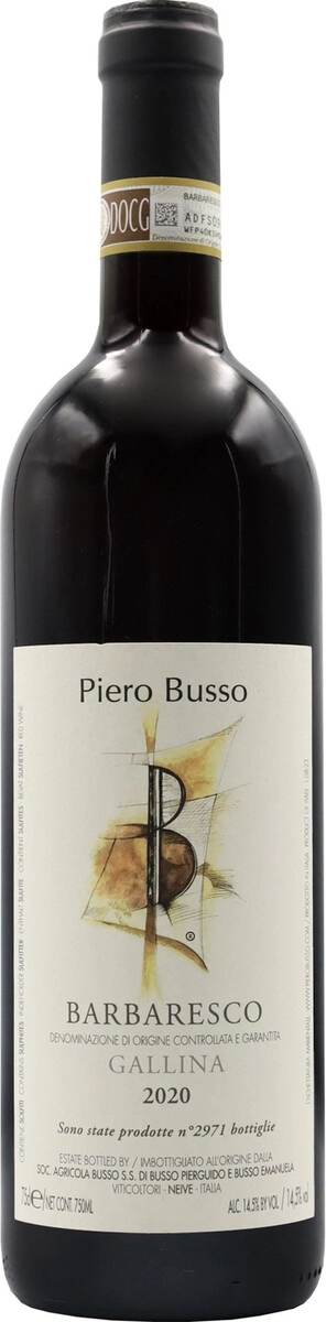 Вино Piero Busso, Barbaresco "Gallina" DOCG