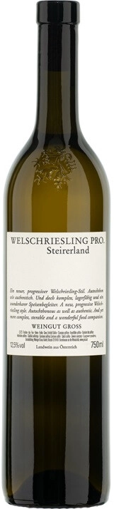 Вино Gross, Welschriesling PRO, Sudsteiermark DAC