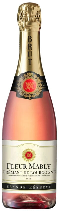 Игристое вино "Fleur Mably" Cremant de Bourgogne Grande Reserve Rose Brut AOC