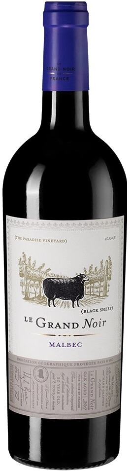 Вино "Le Grand Noir" Malbec, Pays d'Oc IGP