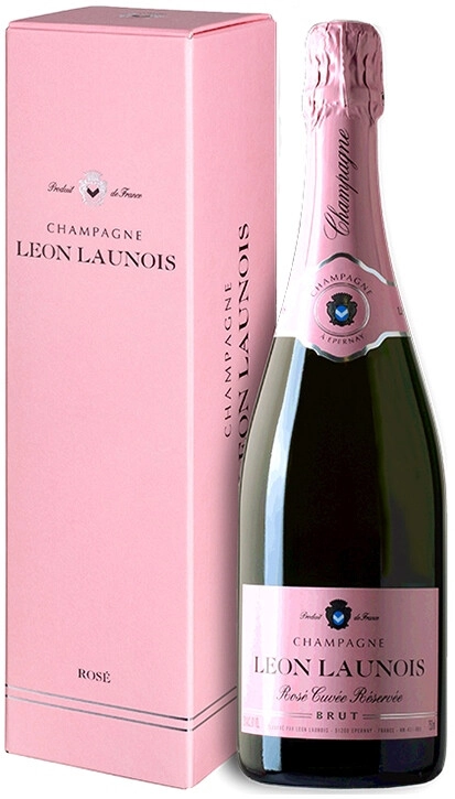 Шампанское Leon Launois, "Cuvee Reservee" Brut Rose, Champagne AOC