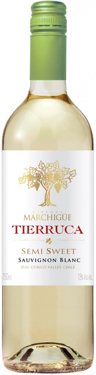 Вино "Tierruca" Sauvignon Blanc Semi-Sweet, Curico Valley DO