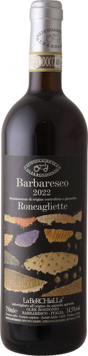 Вино Olek Bondonio, "Roncagliette", Barbaresco DOCG