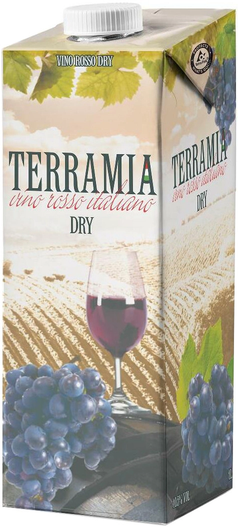 Вино "Terramia" Rosso Dry, Tetra Pak