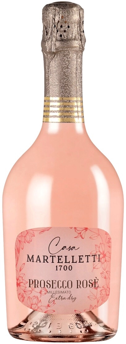 Игристое вино Casa Martelletti, "1700" Prosecco Rose Millesimato DOC Extra Dry