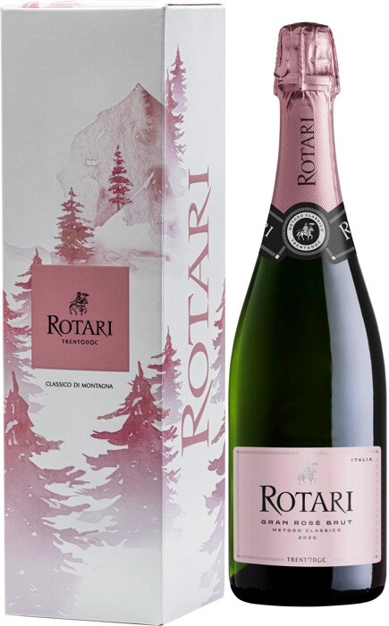 Игристое вино Rotari, Rose Brut, Trento DOC
