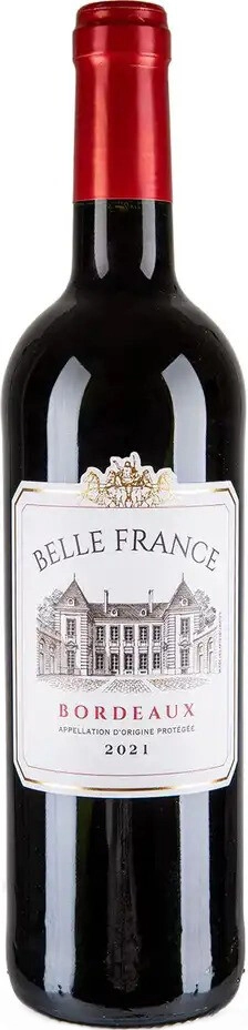 Вино "Belle France" Bordeaux AOC Rouge