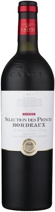 Вино Calvet, "Selection des Princes" Rouge, Bordeaux АОP
