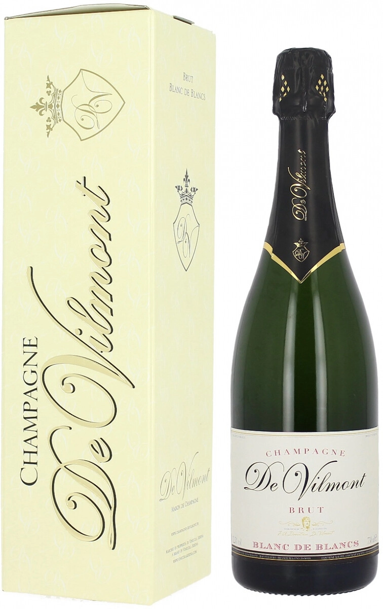 Шампанское "De Vilmont" Brut Blanc de Blancs, Champagne AOC