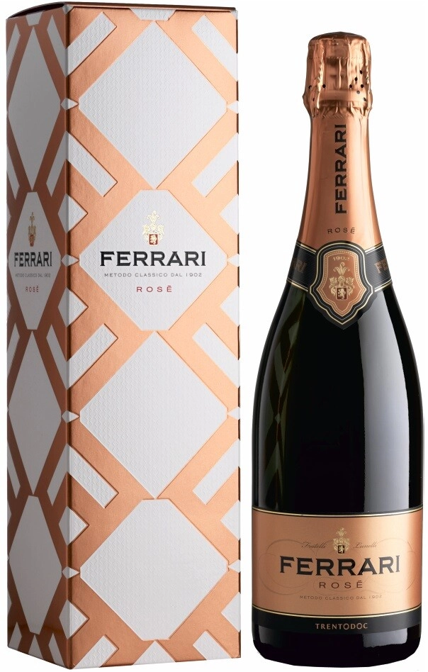 Игристое вино Ferrari Rose Brut, Trento DOC