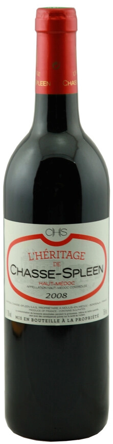 Вино L'Heritage de Chasse-Spleen, Haut-Medoc AOC