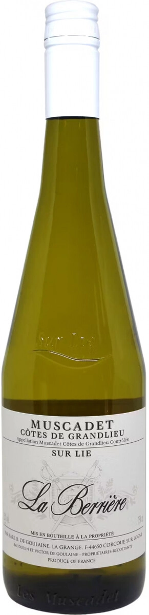 Вино "La Berriere" Muscadet Cotes de Grandlieu sur Lie AOP