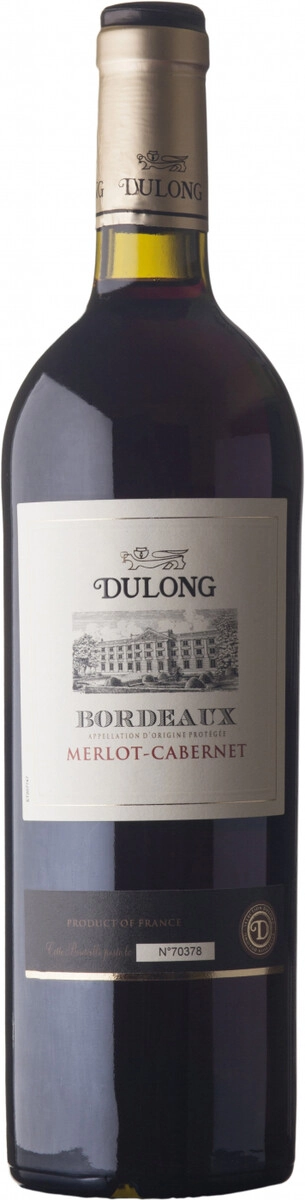 Вино Dulong, Bordeaux AOP Merlot-Cabernet