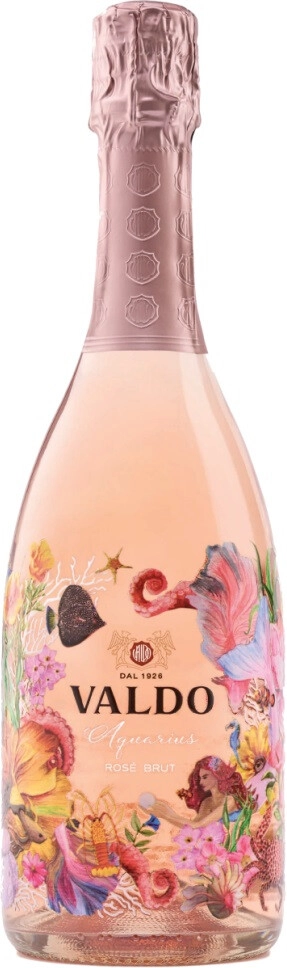 Игристое вино Valdo, "Aquarius" Rose Brut