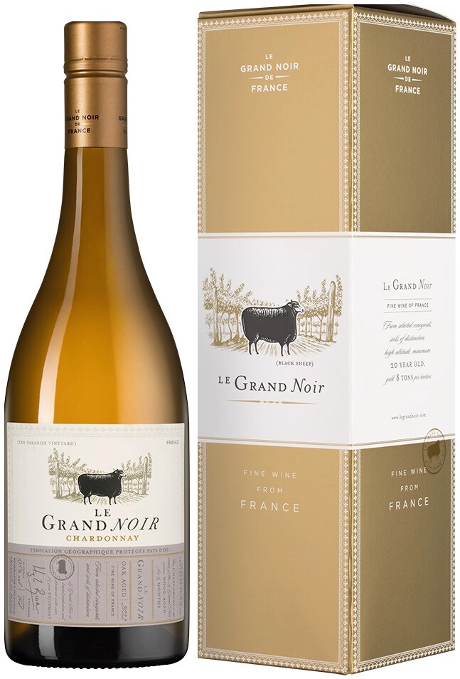 Вино "Le Grand Noir" Chardonnay, Pays d'Oc IGP