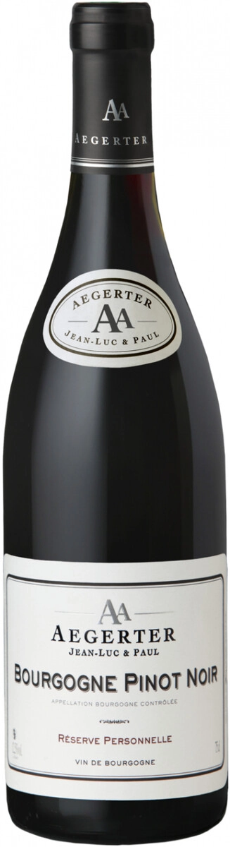 Вино Aegerter, "Reserve Personnelle" Bourgogne AOC Pinot Noir