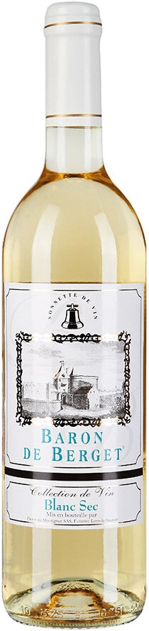Вино "Baron de Berget" Blanc Sec