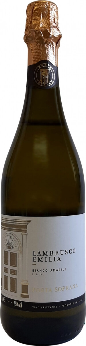 Игристое вино "Porta Soprana" Lambrusco Emilia IGP Bianco Amabile
