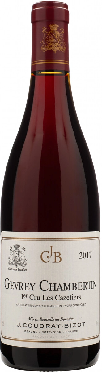 Вино J.Coudray-Bizot, Gevrey-Chambertin 1-er Cru "Les Cazetiers" AOC