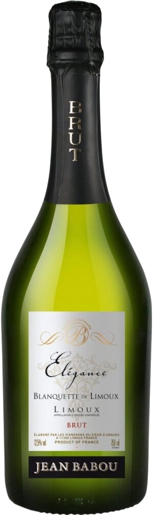 Игристое вино "Jean Babou" Elegance Brut, Blanquette de Limoux AOP