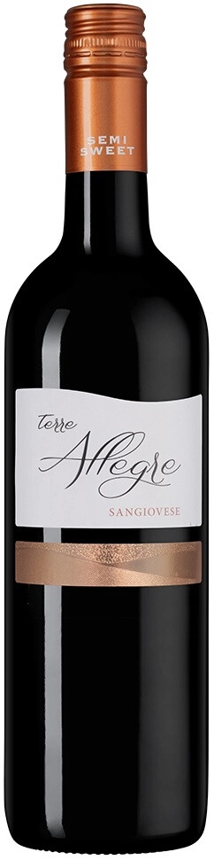 Вино "Terre Allegre" Sangiovese, Puglia IGT Semidolce