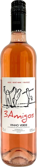 Вино Casa Da Fonte Pequena, "3 Amigos" Rose, Vinho Verde DOC