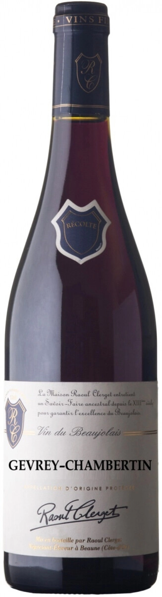 Вино Raoul Clerget, Gevrey-Chambertin AOP
