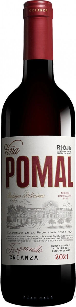 Вино Bilbainas, "Vina Pomal" Crianza, Rioja DOC