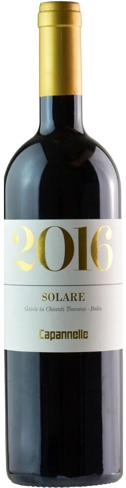 Вино Capannelle, "Solare" Vino da Tavola di Toscana Rosso IGT Sangiovese