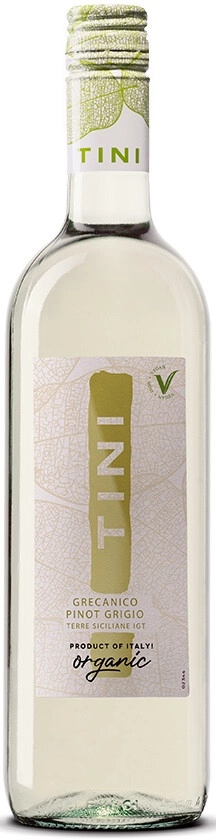 Вино "TINI" Organic Grecanico-Pinot Grigio terre Siciliane IGT