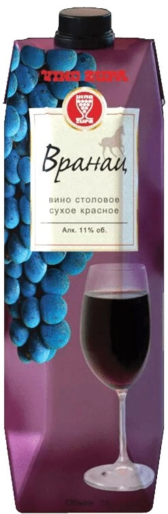 Вино Vino Zupa, Vranac, Tetra Prism