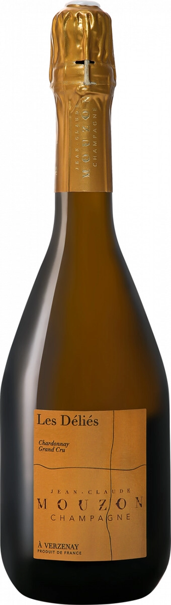 Шампанское Jean-Claude Mouzon, "Les Delies" Chardonnay Grand Cru Zero Dosage, Champagne AOC