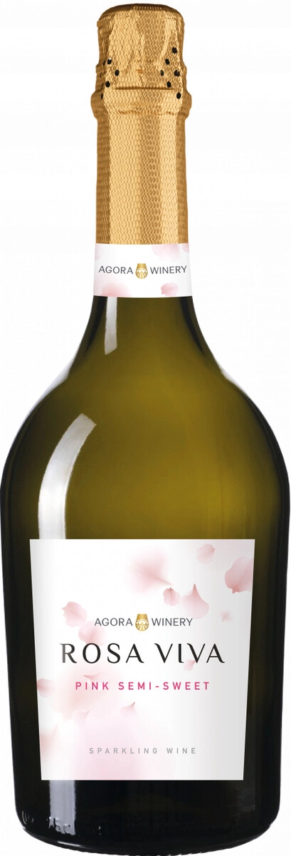 Игристое вино Agora Winery, "Rosa Viva" Pink Semi-Sweet