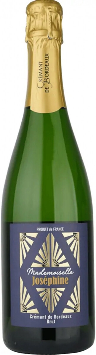 Игристое вино "Mademoiselle Josephine" Cremant de Bordeaux AOC Brut