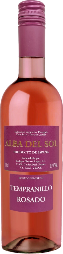 Вино "Alba del Sol" Tempranillo Rosado, Tierra de Castilla IGP