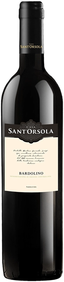 Вино Fratelli Martini, "Sant'Orsola" Bardolino DOC
