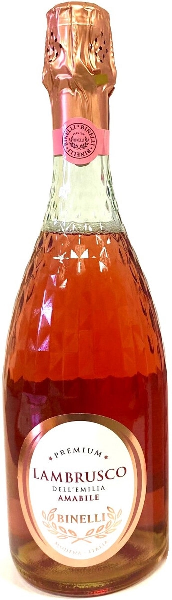 Игристое вино "Binelli Premium" Lambrusco Rosato, Dell'Emilia IGT