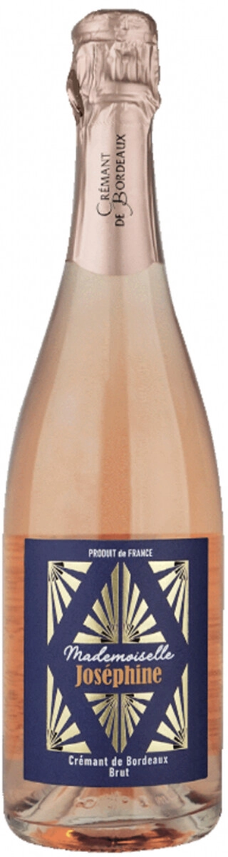 Игристое вино "Mademoiselle Josephine" Cremant de Bordeaux AOC Rose Brut