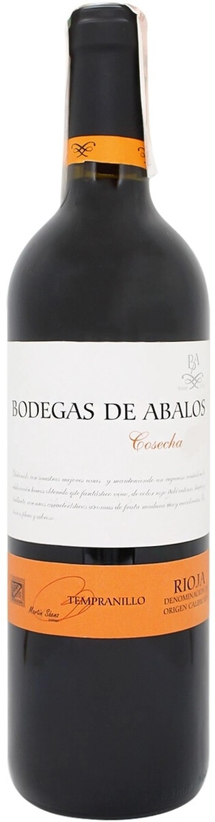 Вино "Bodegas de Abalos" Tempranillo, Rioja DOCa