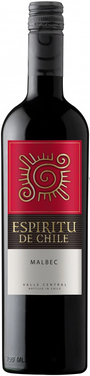 Вино "Espiritu de Chile" Malbec, Valle Central DO