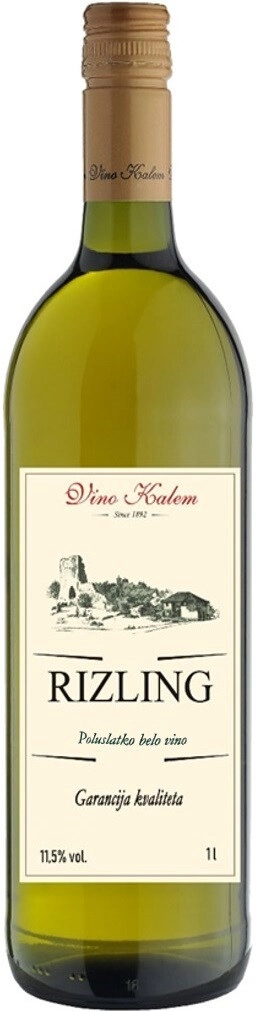 Вино Vino Kalem, Rizling Poluslatko