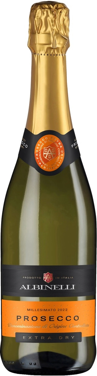 Игристое вино "Albinelli" Prosecco DOC Extra Dry Millesimato