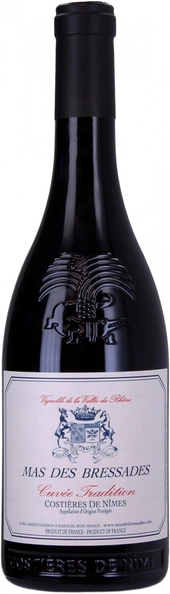 Вино Mas des Bressades, Cuvee Tradition Rouge, Costieres de Nimes AOP