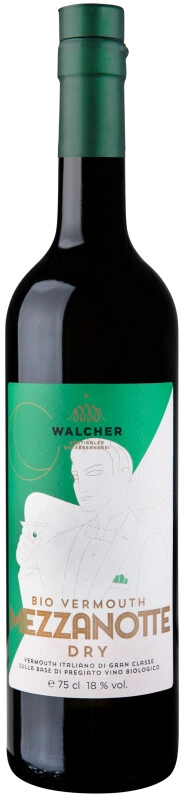 Вермут Walcher, "Mezzanotte" Vermouth Dry Bio